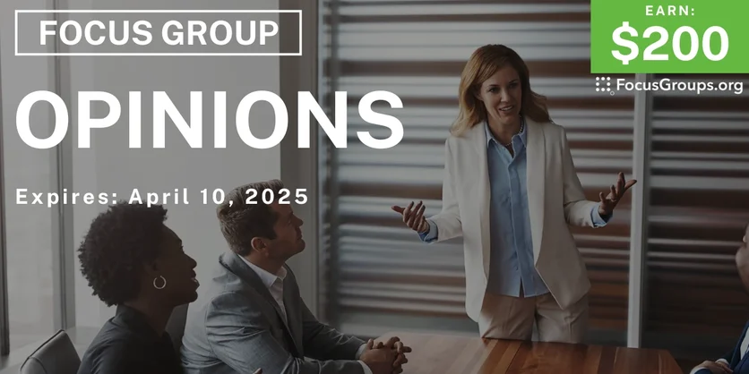 Focus Group in Orlando on Opinions - $200 - 02/27/2025