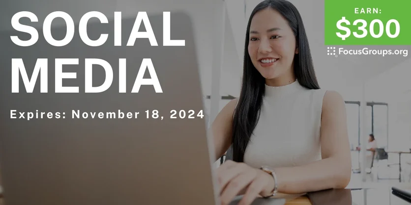 Online Interview on Social Media - $300 - 10/21/2024