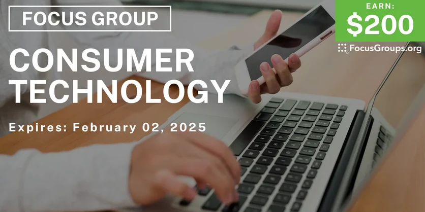 Focus Group in Seattle on Consumer Technology - $200 - 12/24/2024