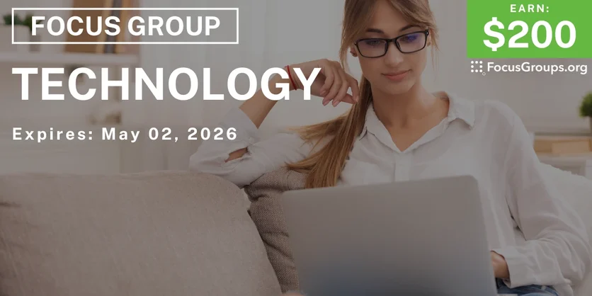 Research Study on Technology - $200 - $200 - 04/29/2026