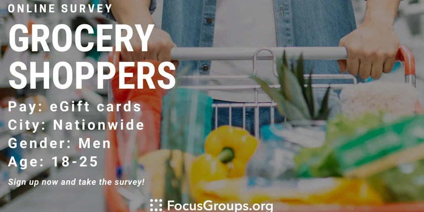 Research for Young Male Grocery Shoppers - TBD - 08/12/2022