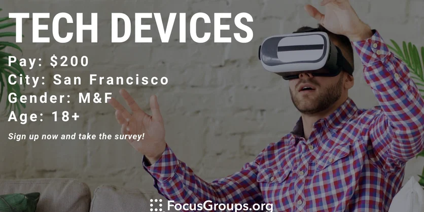 Interview about Tech Devices in SF - $200 - 10/03/2022