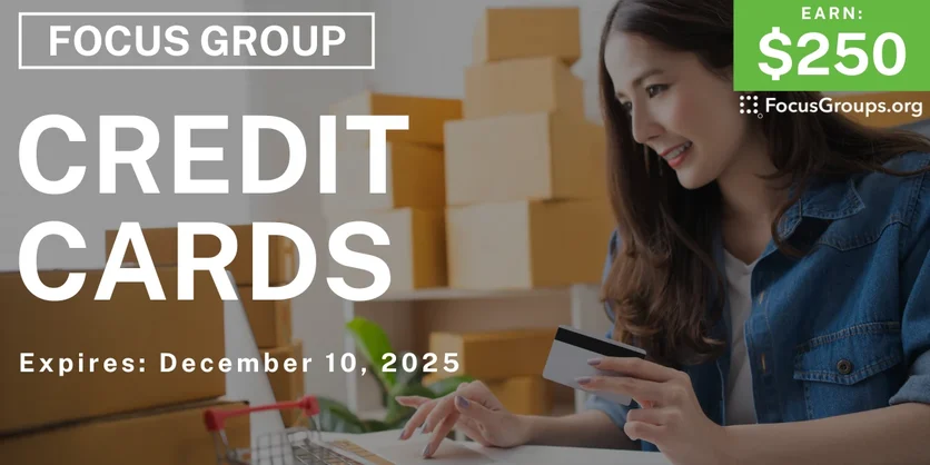 Focus Group for Business Owners in Atlanta on Credit Cards - $250 - $250 - 11/20/2025