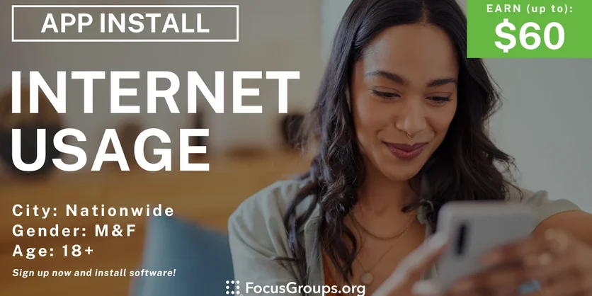 Get $60 for Sharing Your Internet Habits - up to $60 - 05/19/2025