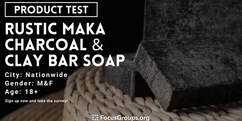 Product testing - Rustic MAKA Charcoal & Clay Bar Soap - Varies - 02/02/2024