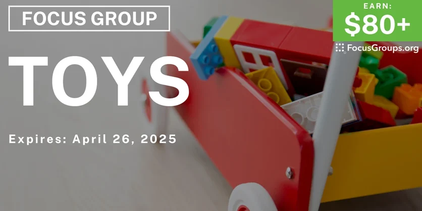 Focus Group for Parents in NYC on Toys - $80-$315 - 03/24/2025