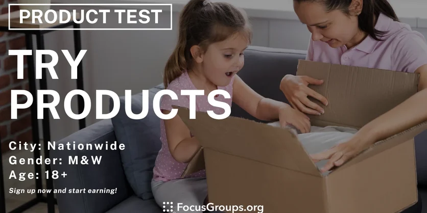 TryProducts - Product Testing - Varies - 01/13/2025