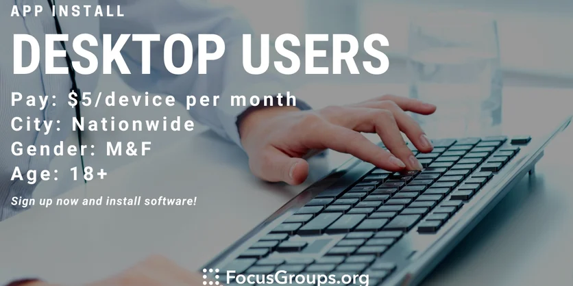 Survey Savvy Connect Desktop Users Study - App Install - TBD - 03/22/2023