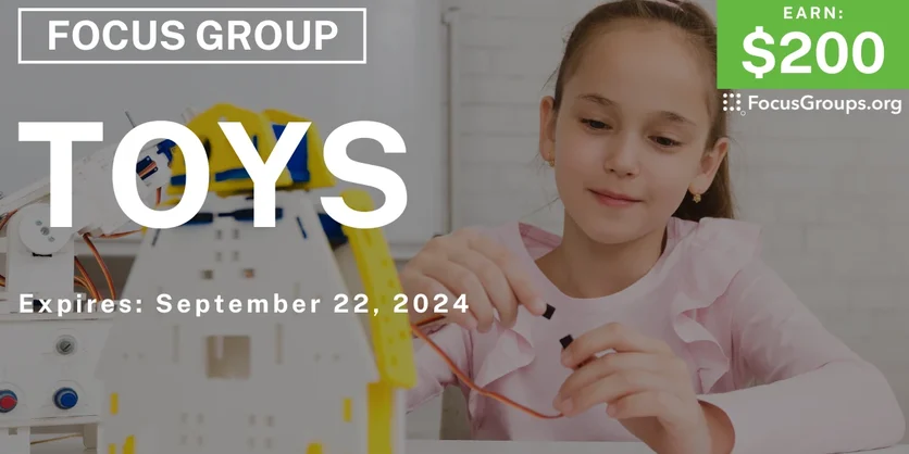 Focus Group for Parents in Chicago on Toys - $200 - 09/04/2024