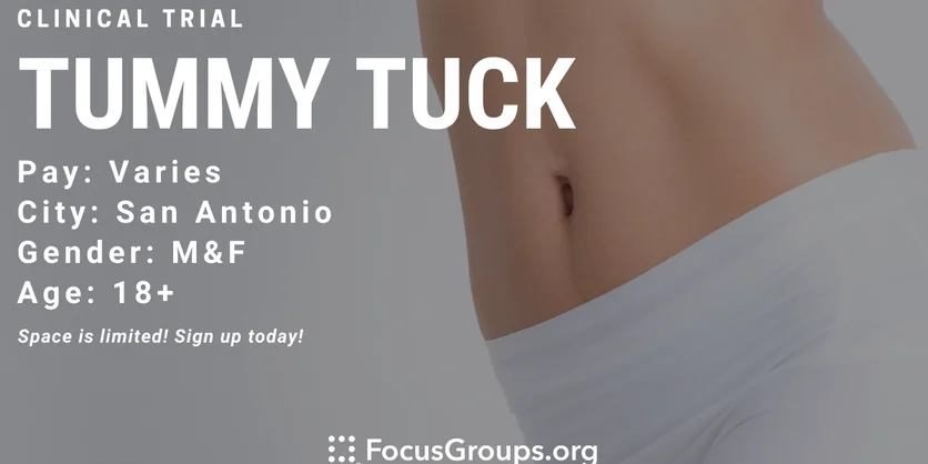 Clinical Trial on Tummy Tuck - TBD - 07/21/2022