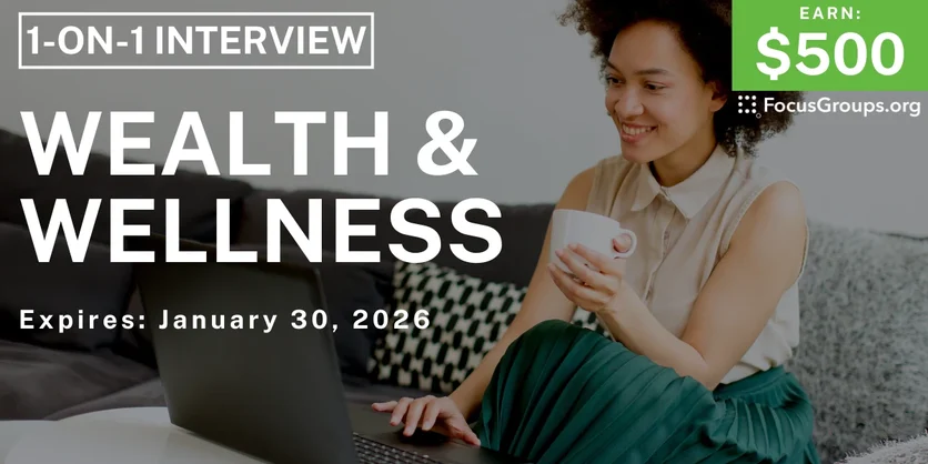 Wealth & Wellness Study in Detroit - $500 - $500 - 01/09/2026
