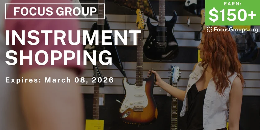 Instrument Shopping Study for Musicians - $150+ - $150-$250 - 02/23/2026