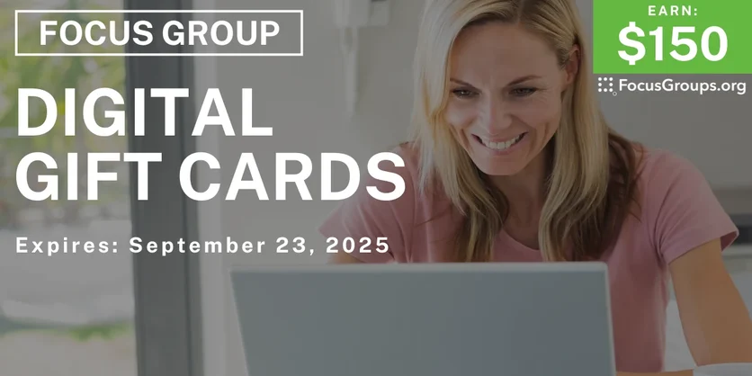 Research Study in Santa Clara on Digital Gift Cards - $150 - $150 - 09/11/2025