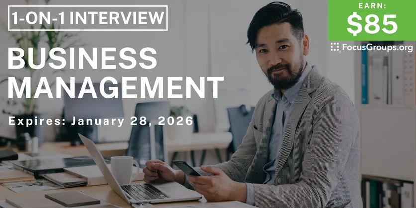 Research Study on Business Management - $85 - $85 - 01/23/2026