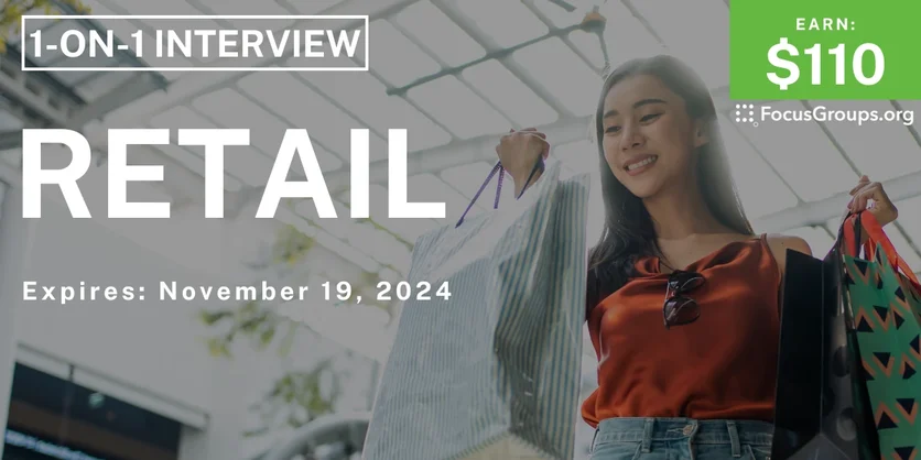 Research Study on Retail - $110 - 11/07/2024