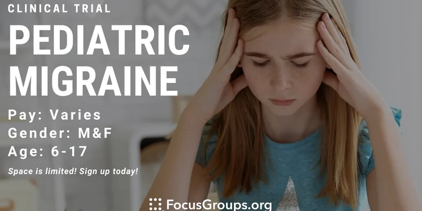 Clinical Trial on Teen Migraine - TBD - 09/07/2022