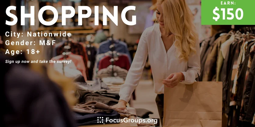 Interview on Shopping - $150 - 03/15/2024