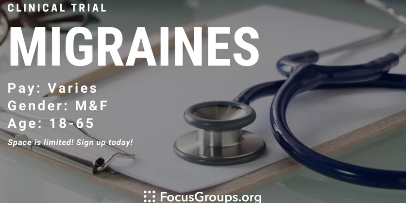 Clinical Trial on Migraines - TBD - 01/30/2023