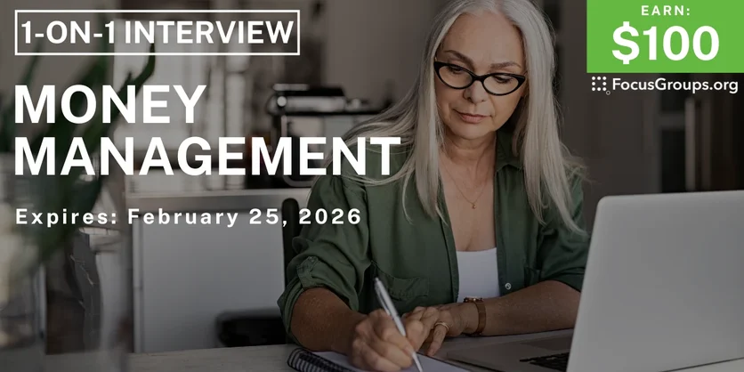 Research Study on Money Management - $100 - $100 - 02/24/2026