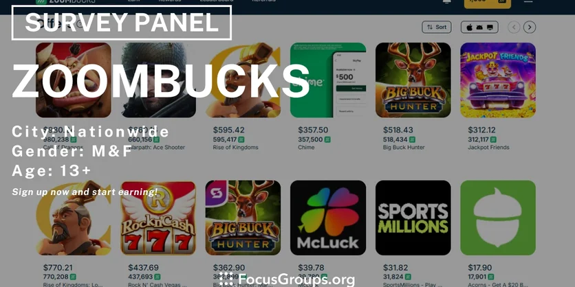 ZoomBucks - A New Fun Way to Earn! - TBD - 02/07/2025