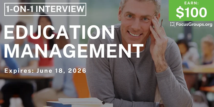 Research Study on Education Management - $100 - $100 - 06/10/2026