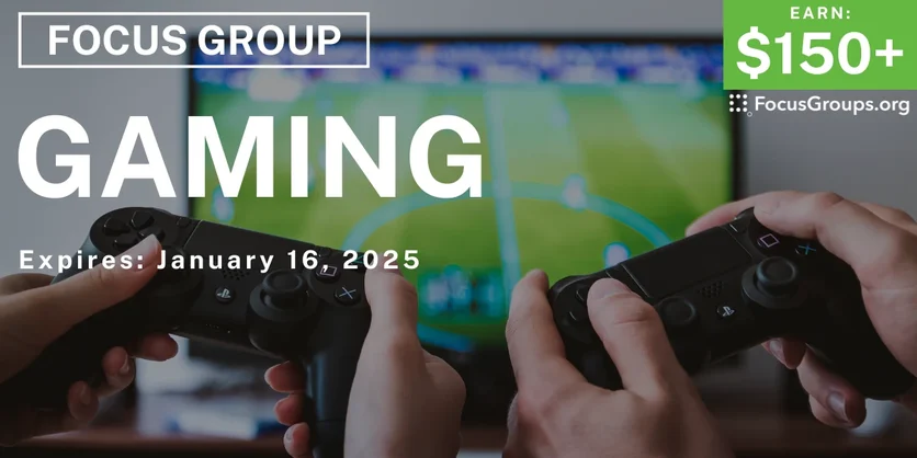 Focus Group in Seattle on Gaming - $150-$350 - 12/24/2024