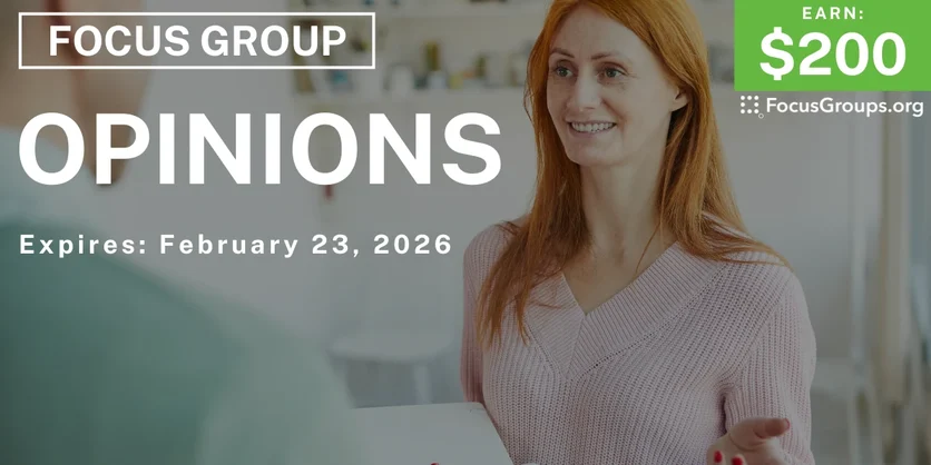 Focus Group in Phoenix on Opinions - $200 - $200 - 02/03/2026
