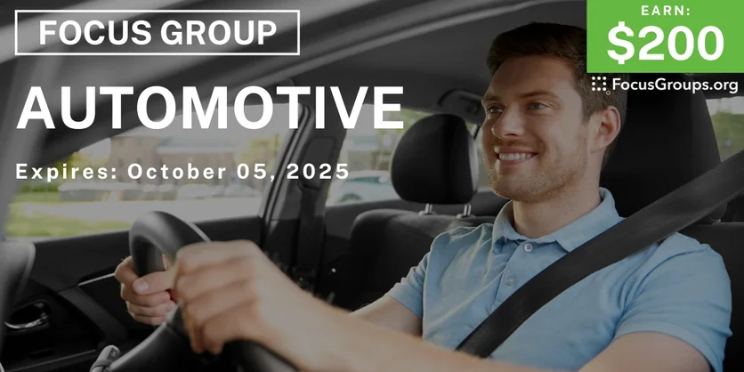 Focus Group for SUV Owners in LA on Automotive - $200 - $200 - 09/29/2025