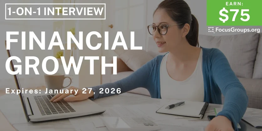 Research Study on Financial Growth - $75 - $75 - 01/26/2026