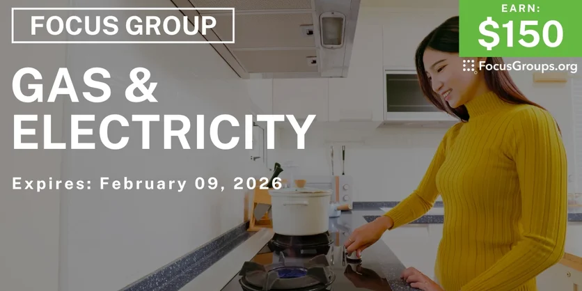 Gas & Electricity Study in Kansas City - $150 - $150 - 01/28/2026