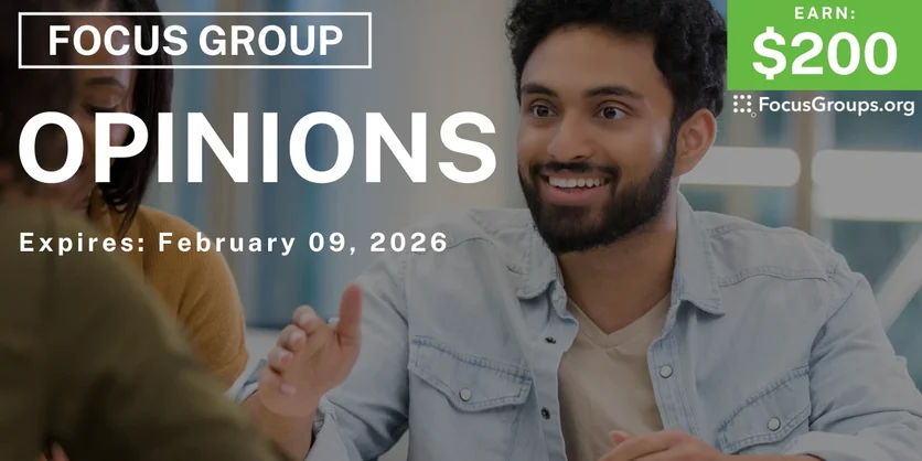 Focus Group in Atlanta on Opinions - $200 - $200 - 01/19/2026