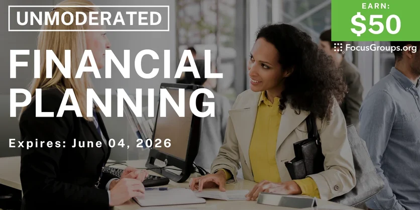 Research Study on Financial Planning - $50 - $50 - 05/22/2026