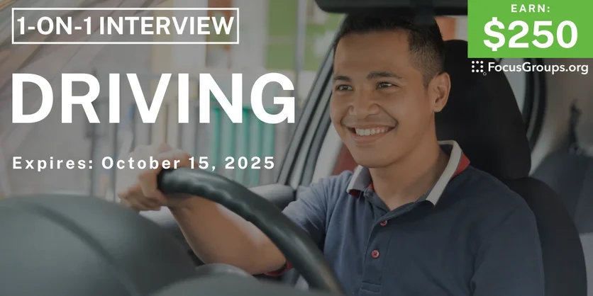 Research Study in Detroit on Driving - $250