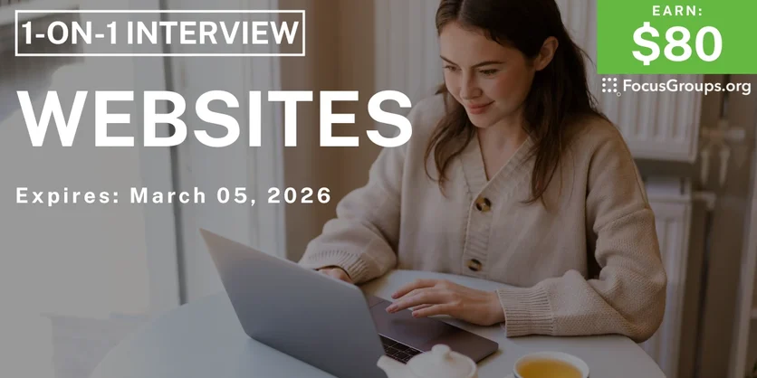 Research Study on Websites - $80 - $80 - 03/03/2026