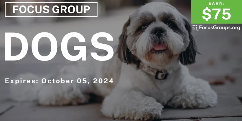 Focus Group in Nashville on Dogs - $75 - 09/23/2024