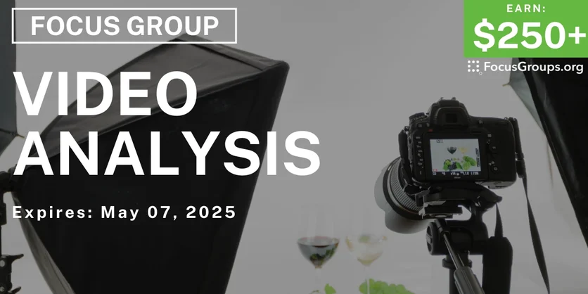 Focus Group in Boston on Video Analysis - $250-$375 - 04/07/2025