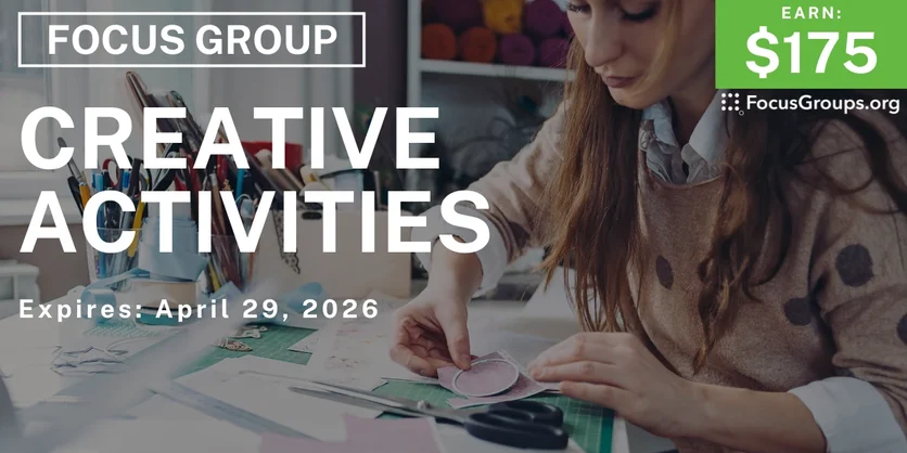Creative Activities Study for Boston Women - $175 - $175 - 04/22/2026