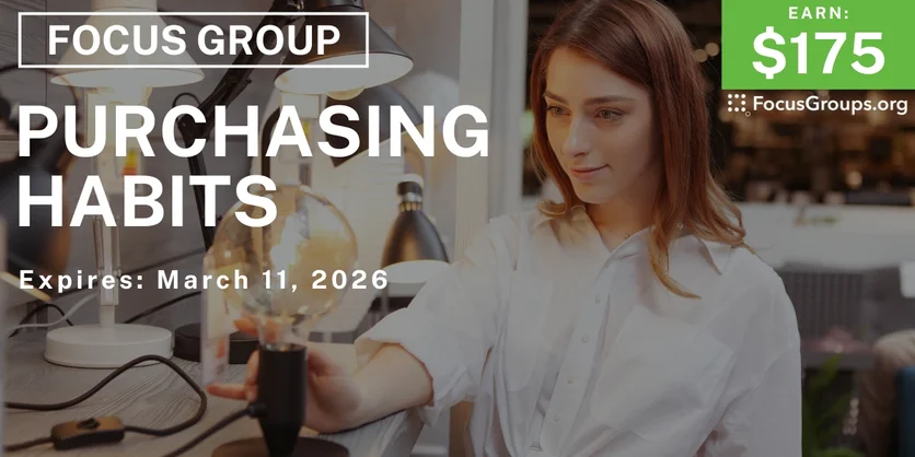Purchasing Habits Study for Milwaukee Women - $175 - $175 - 03/03/2026