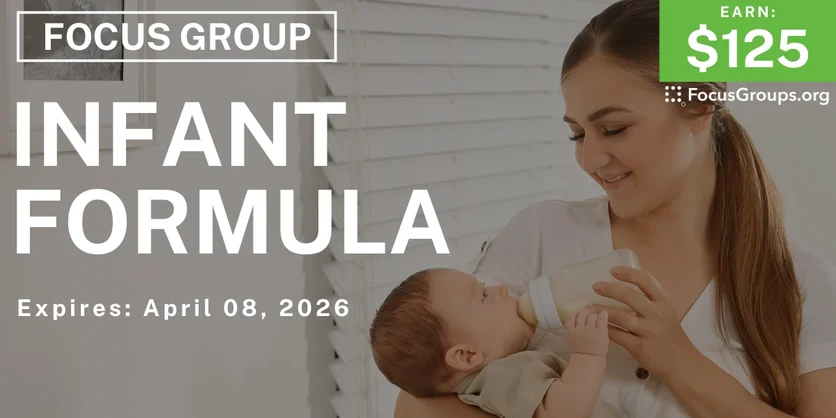 Infant Formula Study for Parents in Tampa - $125 - $125 - 03/13/2026