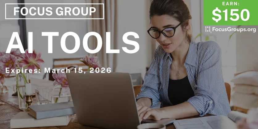 Focus Group in Detroit on AI Tools - $150 - $150 - 02/19/2026