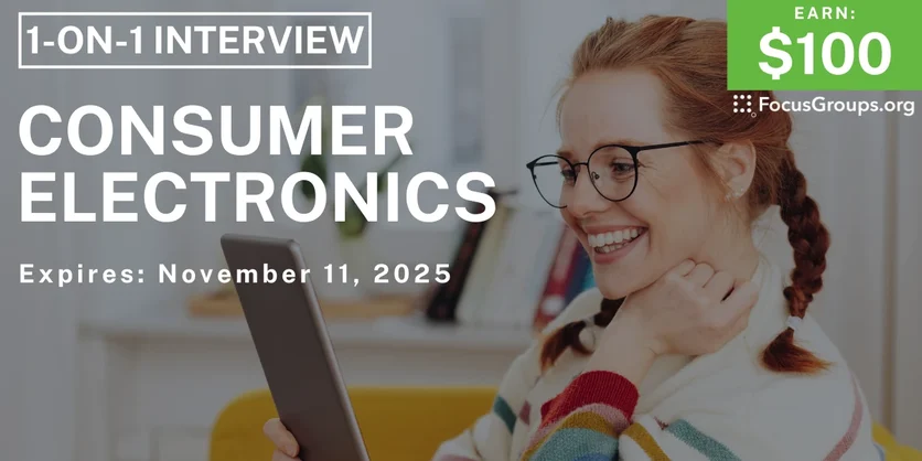 Research Study on Consumer Electronics - $100 - $100 - 10/30/2025