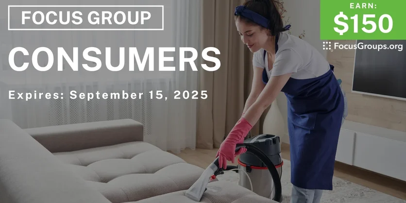 Focus Group in Boston for Consumers - $150 - $150 - 09/05/2025