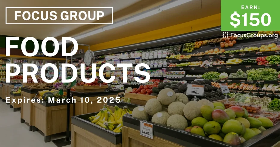 Focus Group in Dallas on Food Products