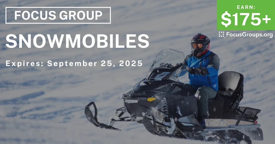 Focus Group on Snowmobiles - $175+