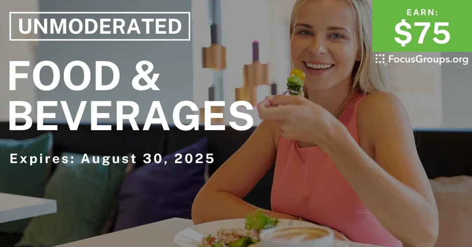 Research Study on Food & Beverages - $75