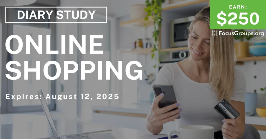 Research Study on Online Shopping - $250