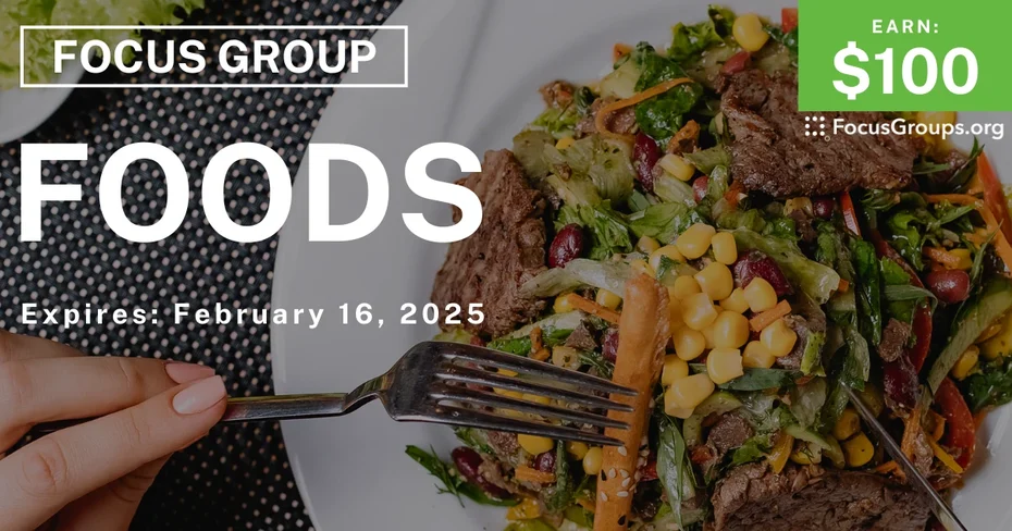 Focus Group for Parents in Charlotte on Foods