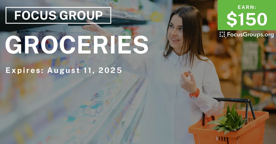 Focus Group in Chicago on Groceries - $150