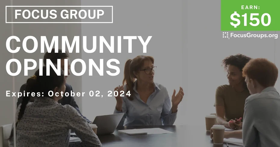 Focus Group in Dallas on Community Opinions