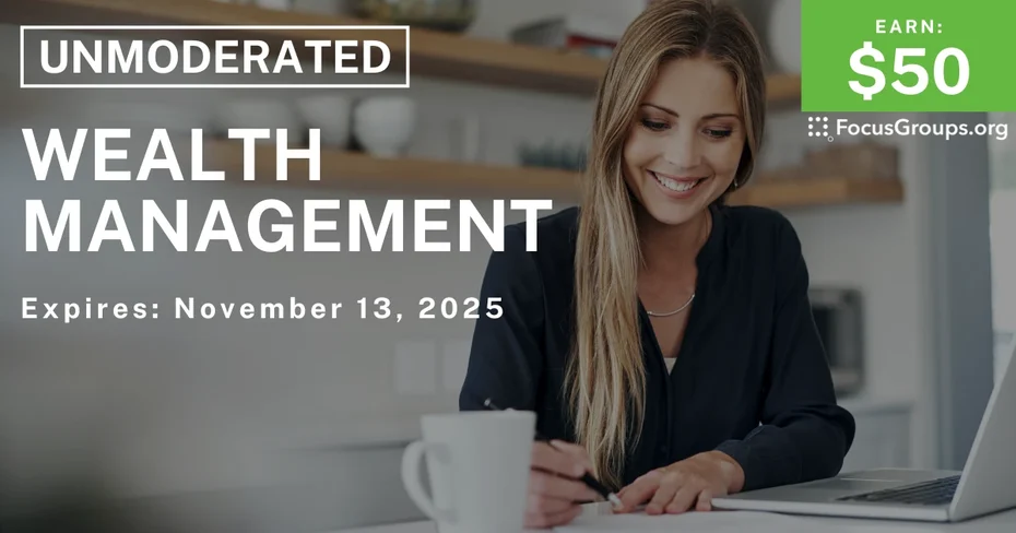 Research Study on Wealth Management - $50 - $50 - 11/10/2025